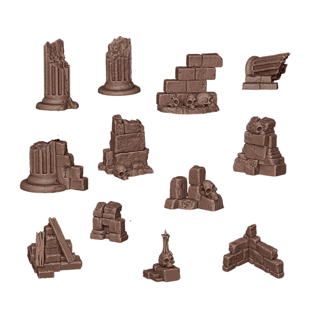 Village Ruins – AK Basing Bits (AK Interactive) (AKBIT0012)