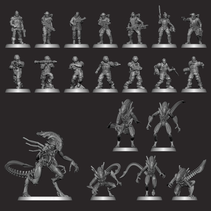 ALIEN: The Roleplaying Game - Miniatures Set, Operation Leading Edge