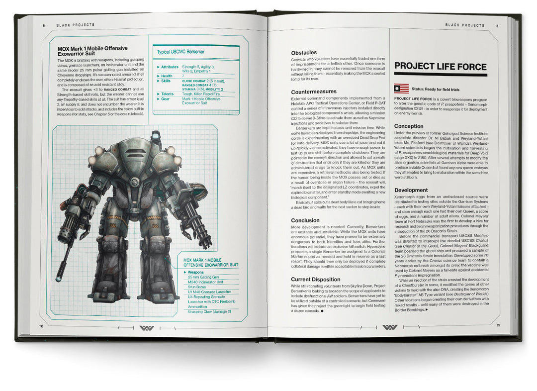 ALIEN: The Roleplaying Game Evolved Edition - Colonial Marines Operations Manual