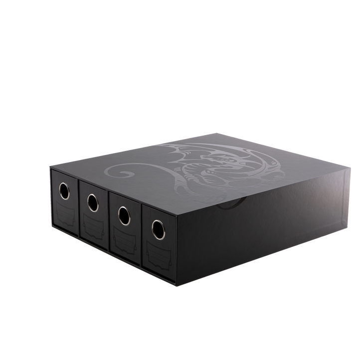 Dragon Shield Fortress - 4-Card Drawers Horizontal - Black (AT-33708)
