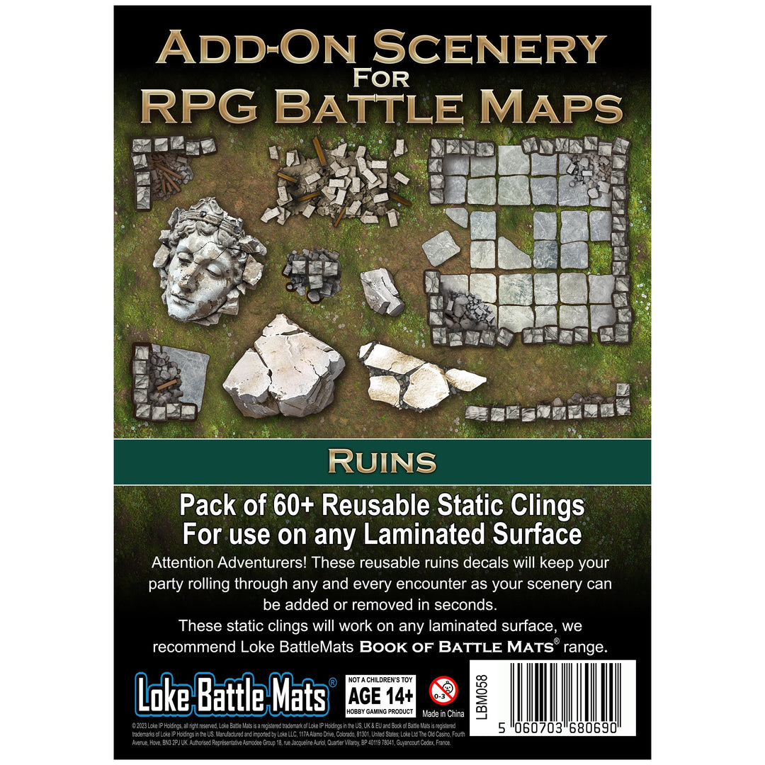 Add-On Scenery for RPG Maps - Ruins
