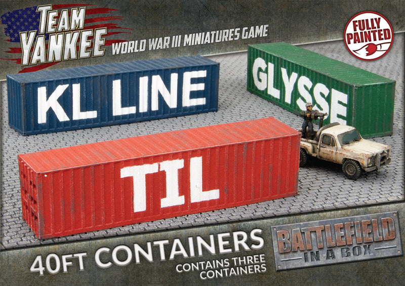 Battlefield in a Box: Modern - 40ft Shipping Containers (x3) (BB251)