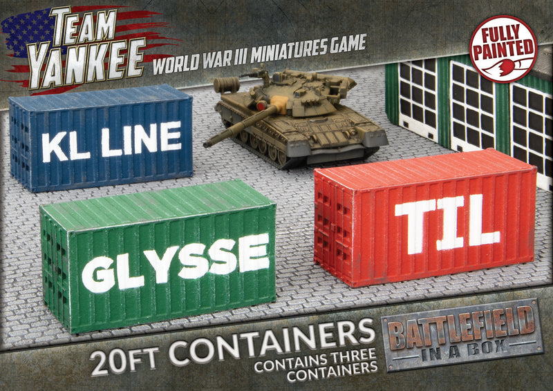 Battlefield in a Box: Modern - 20ft Shipping Containers (x3) (BB252)
