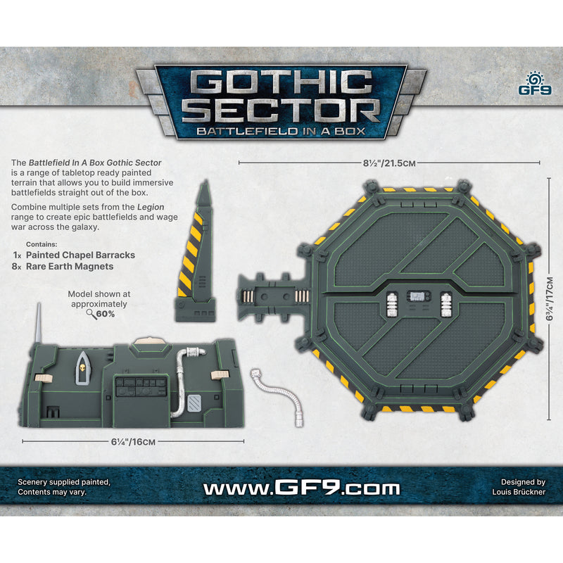 Battlefield in a Box: Gothic Sector - Legion Chapel Barracks (x1) (BB664)