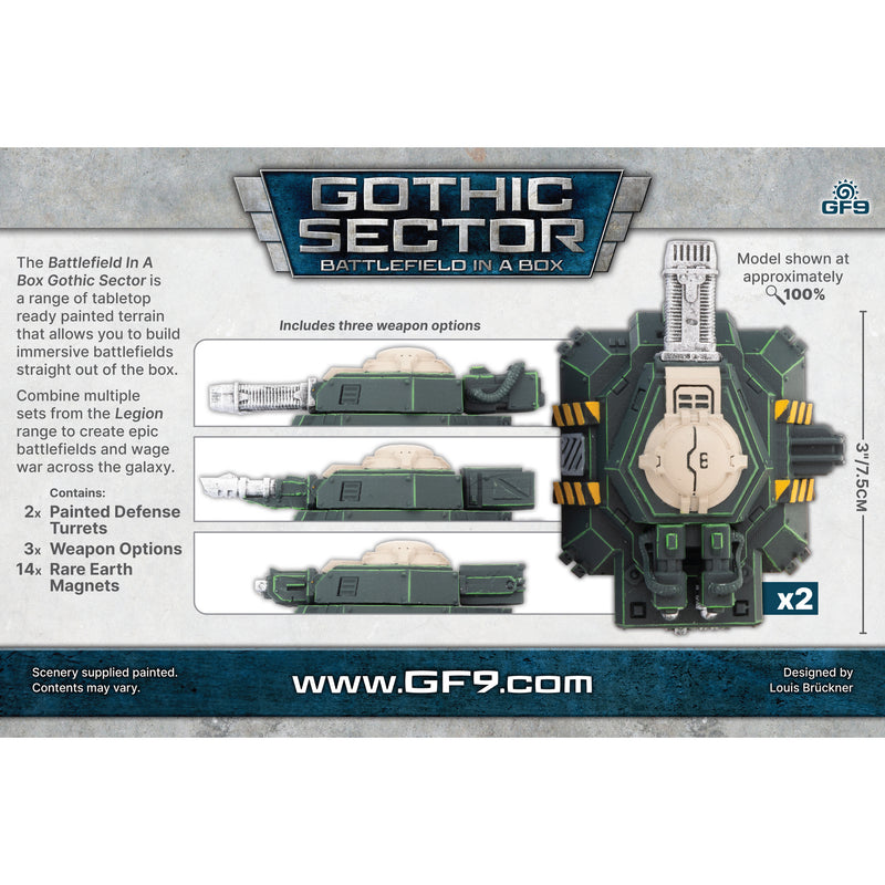 Battlefield in a Box: Gothic Sector - Legion Defense Turret (x2) (BB666)