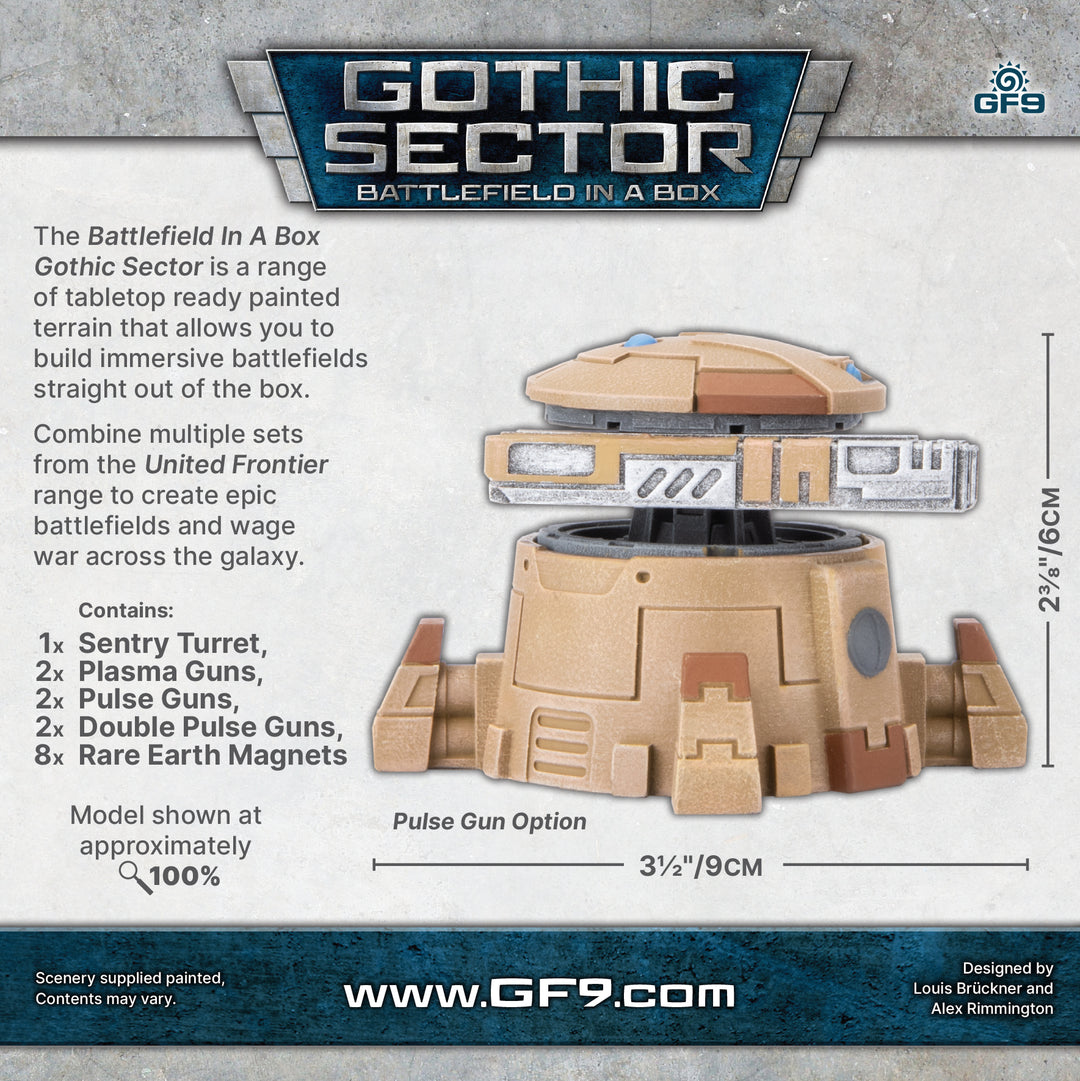 Battlefield in a Box: Gothic Sector - United Frontier Sentry Turret (x1) (BB674)