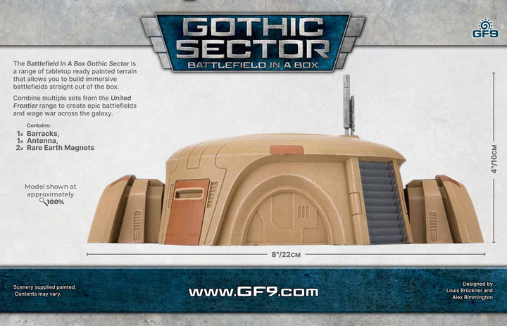 Battlefield in a Box: Gothic Sector - United Frontier Barracks (x1) (BB675)