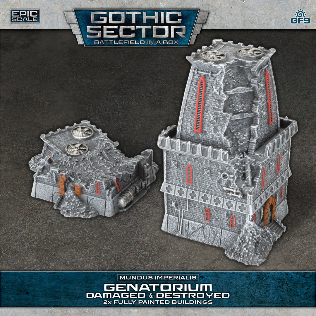 Battlefield in a Box: Mundus Imperialis - Genatorium (Damaged & Destroyed x2) (BB684)