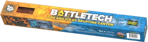 BattleTech: BattleMat Fire and Ice 01 - Erupting Canyon