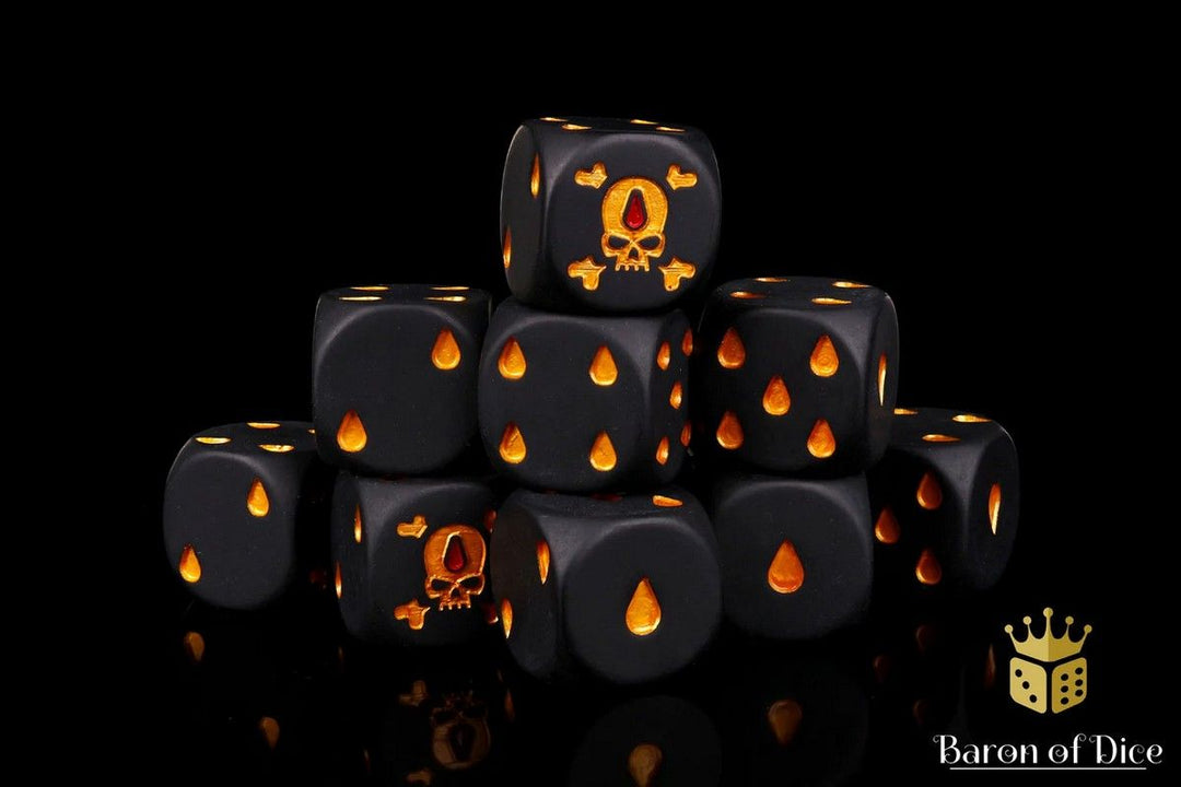 Death's Curse Dice Set (Round) - Baron of Dice