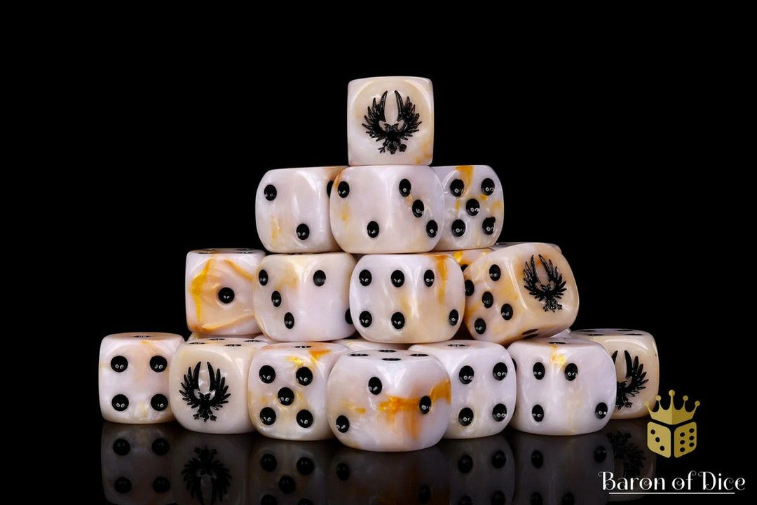 Lightning Eagle Dice Set (Round) - Baron of Dice