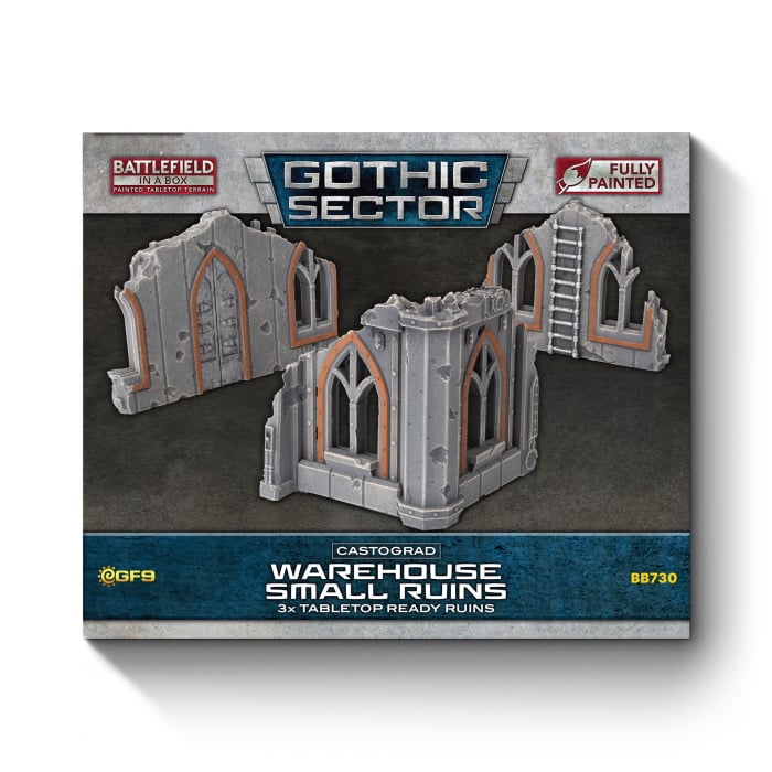 Battlefield in a Box: Gothic Sector - Castograd Warehouse Small Ruins (BB730)