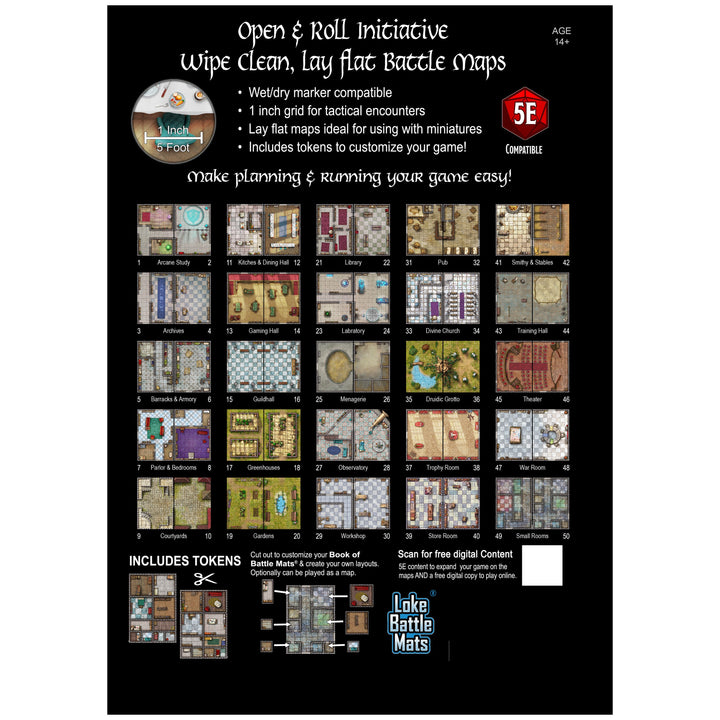 Big Book of Battle Mats - Bastions & Strongholds 12x9"