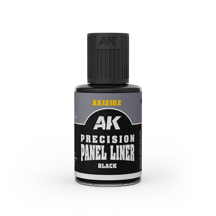 Black Precision Panel Liner (AK Interactive) (AK12102)
