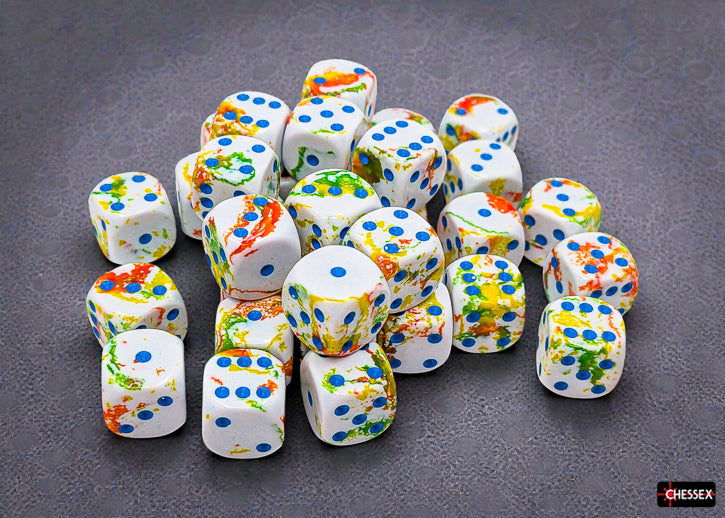 Brush Breezy/blue 12mm d6 Dice Block (36 dice) (Chessex) (24809)