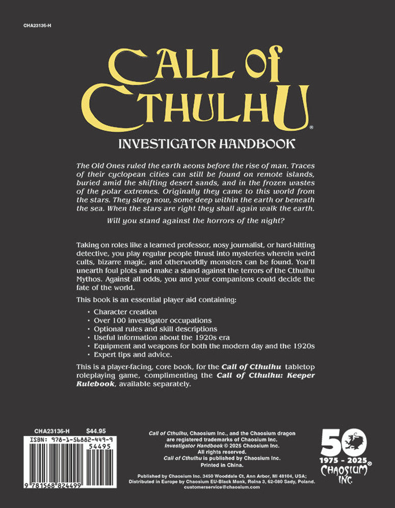 Call of Cthulhu: Chaosium 50th Anniversary Slipcase Set - Transportskadet