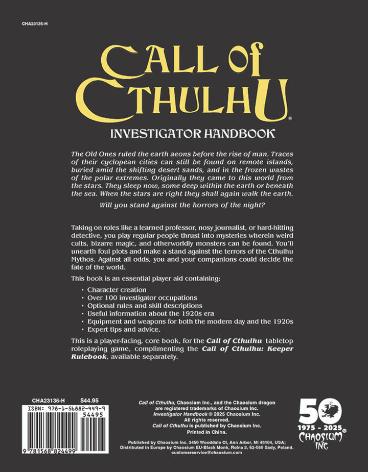 Call of Cthulhu: Chaosium 50th Anniversary Slipcase Set - Transportskadet