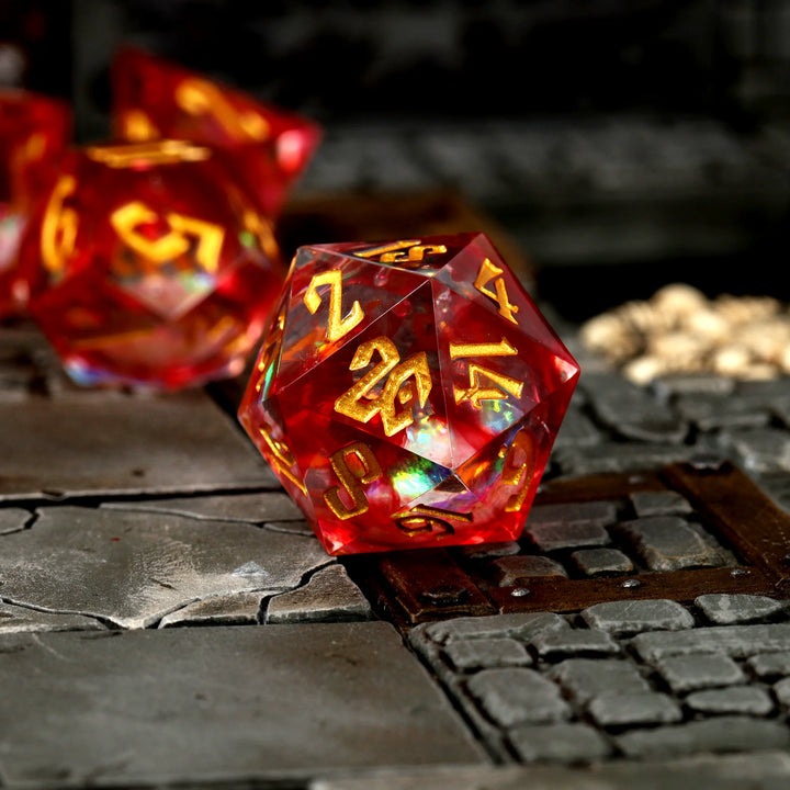 CritStones: Bloodstone Relics Liquid Core RPG Dice Set
