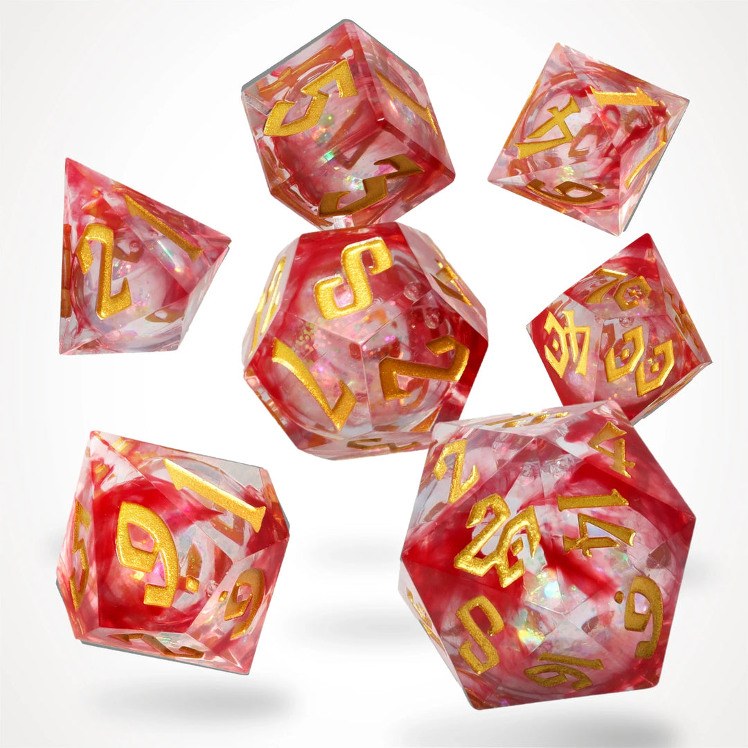 CritStones: Bloodstone Relics Liquid Core RPG Dice Set