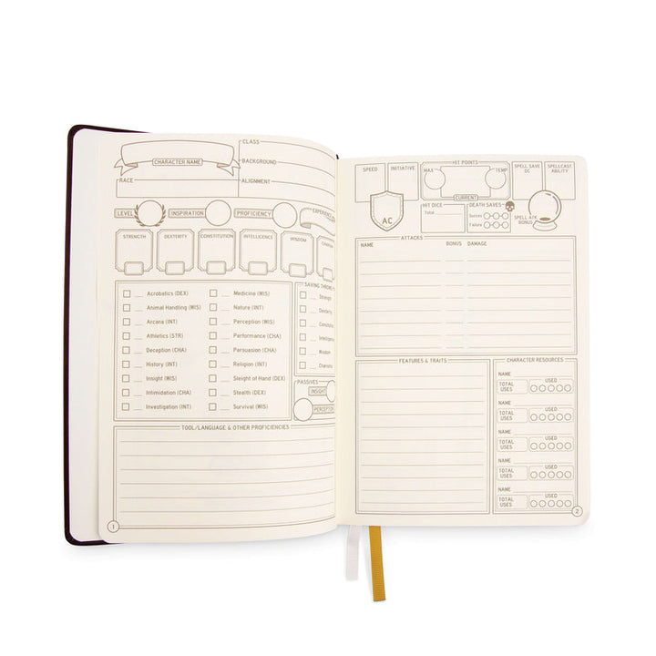 GlassStaff: 5E Player Journal (Brown)