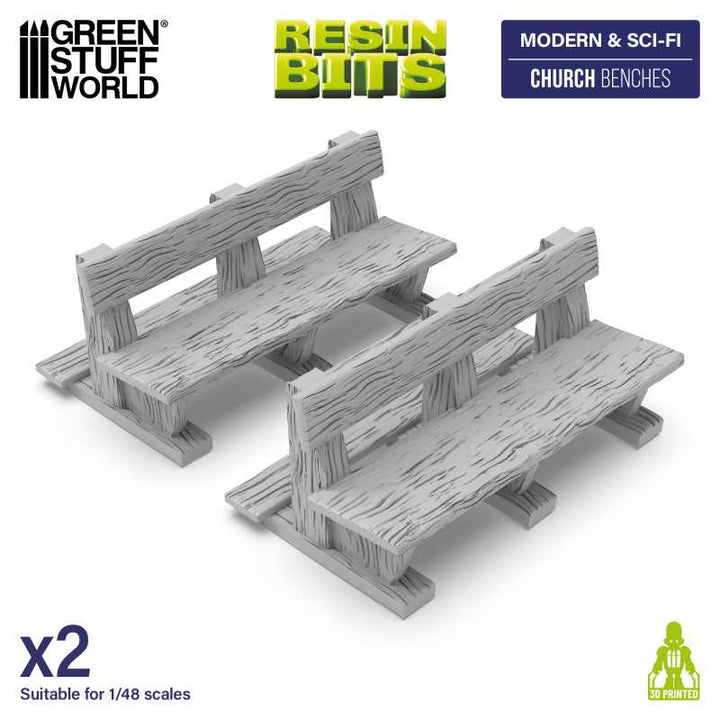 Church Benches (Green Stuff World)