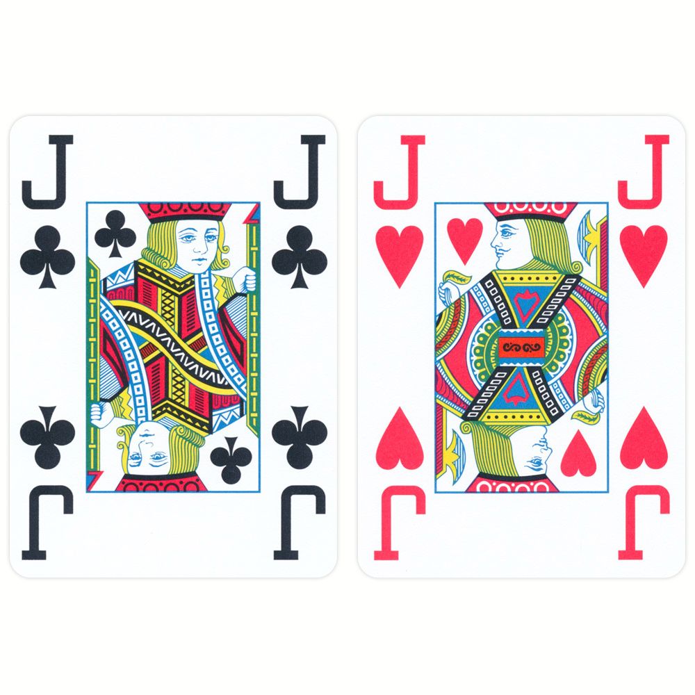 Copag 100% Plastic Poker Jumbo, Rød