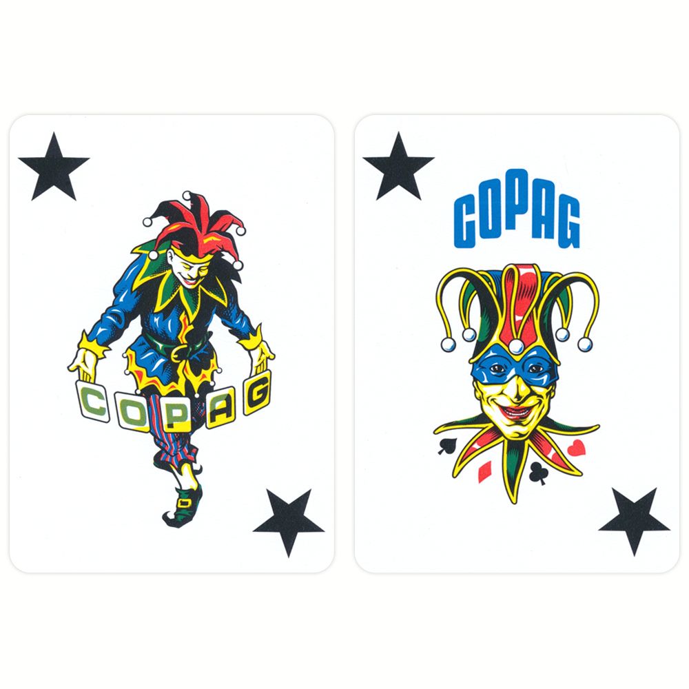 Copag 100% Plastic Poker Jumbo, Rød