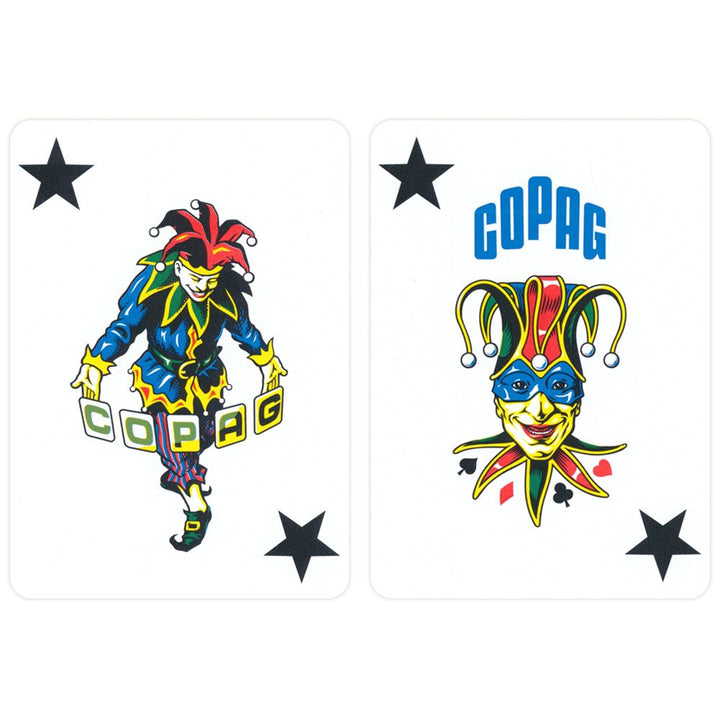 Copag 100% Plastic Poker Jumbo, Rød