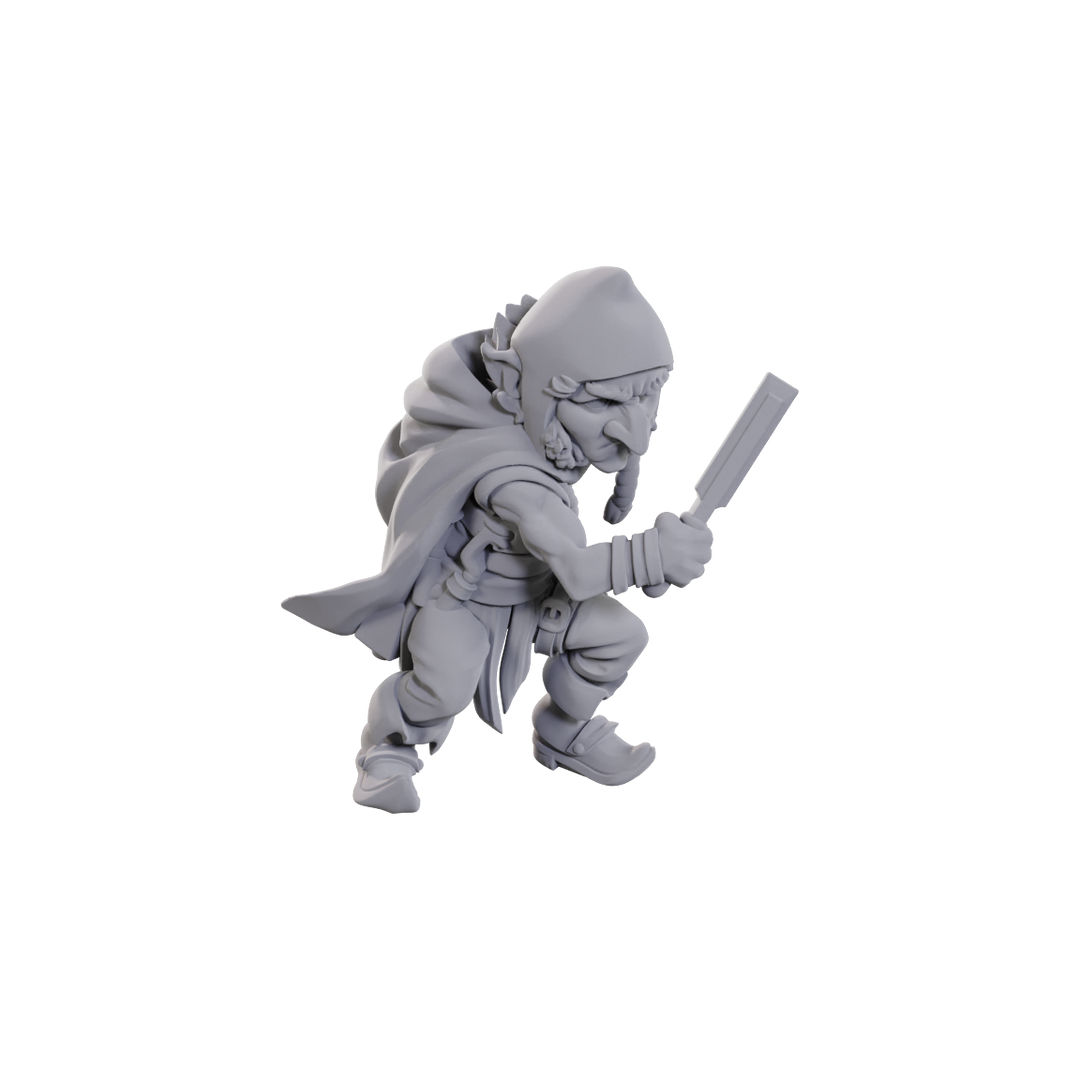 Critical Role Unpainted Miniatures: Chetney Pock O'Pea & Werewolf