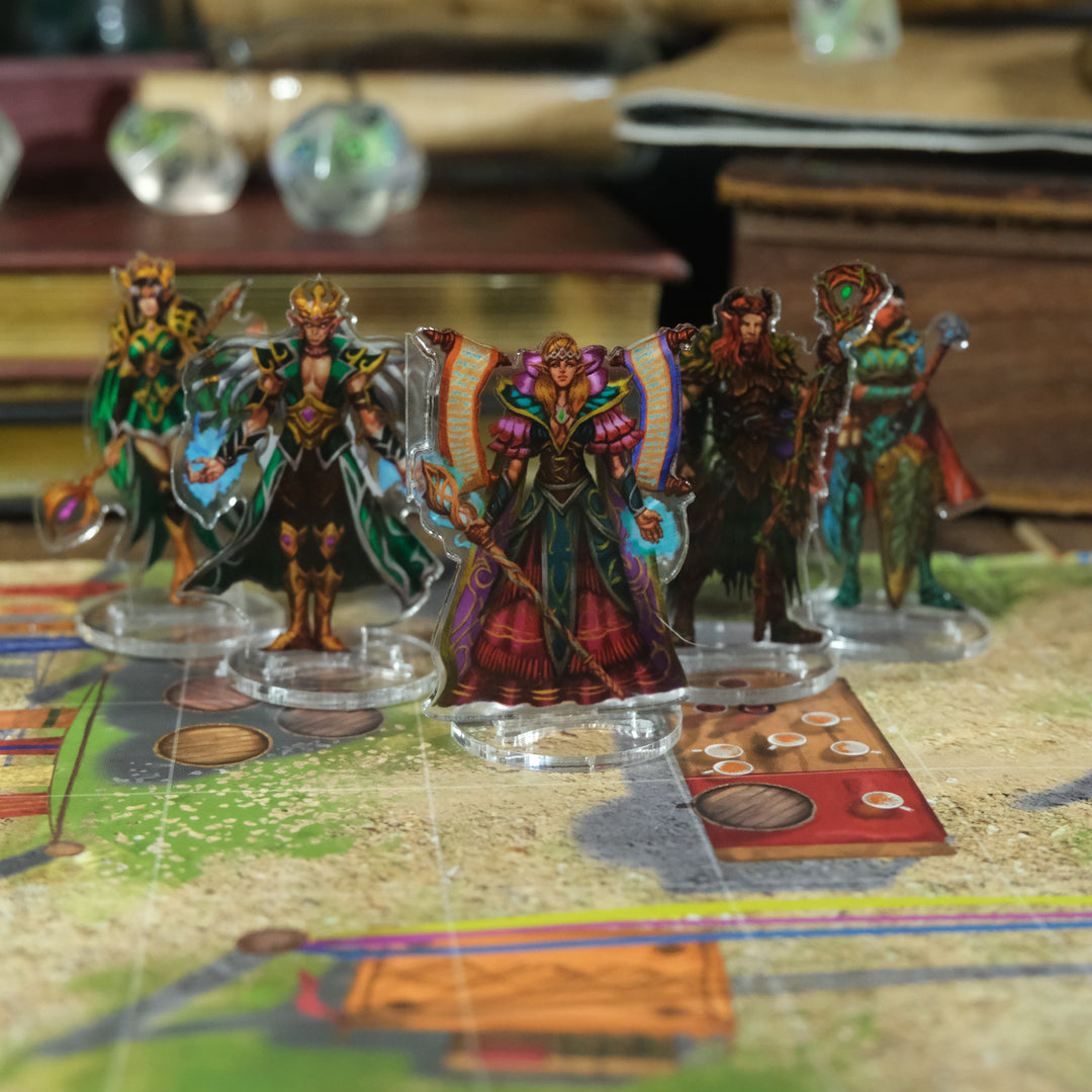 Skinny Minis: Elves Spellcaster Heroes