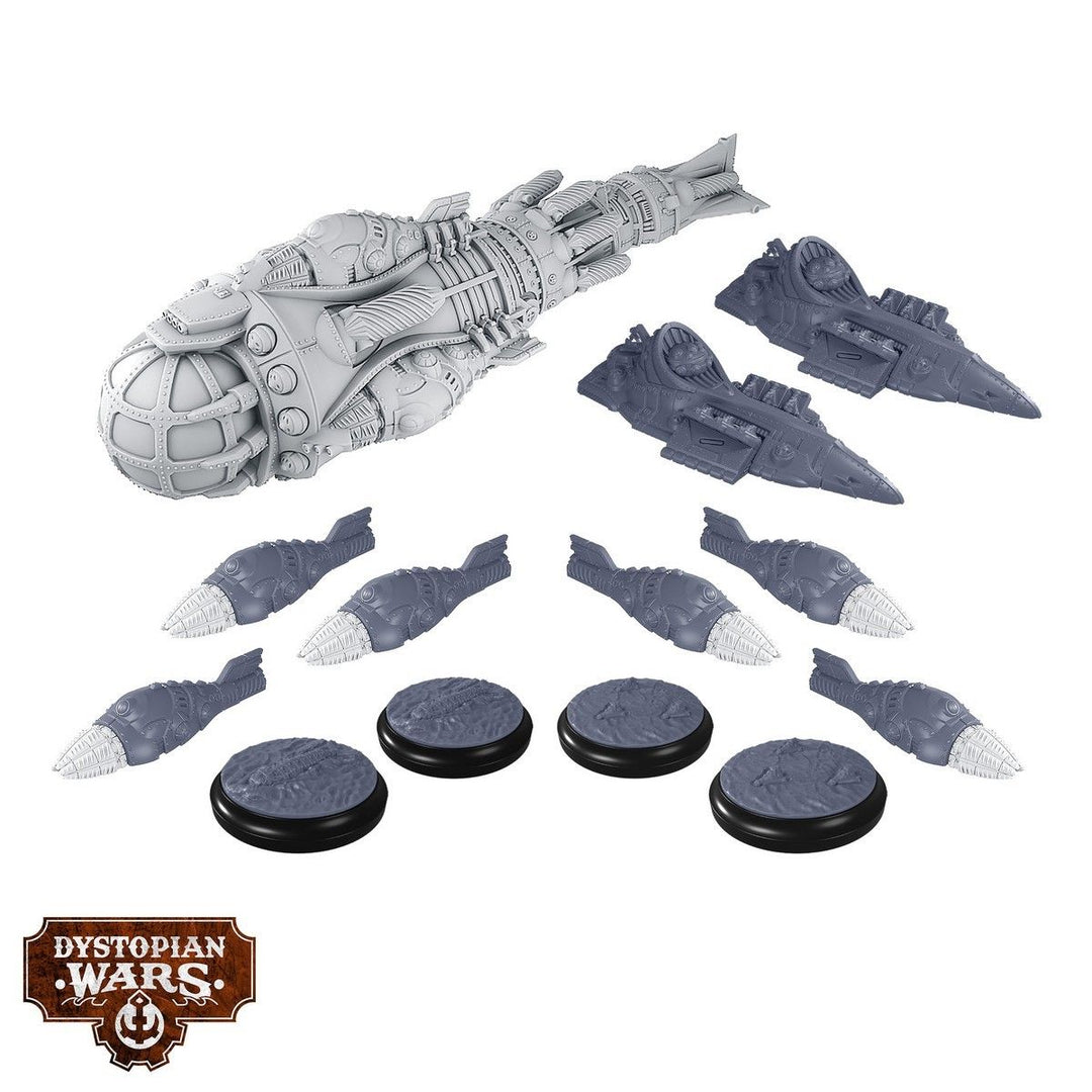 Dystopian Wars: Chione Battlefleet Set