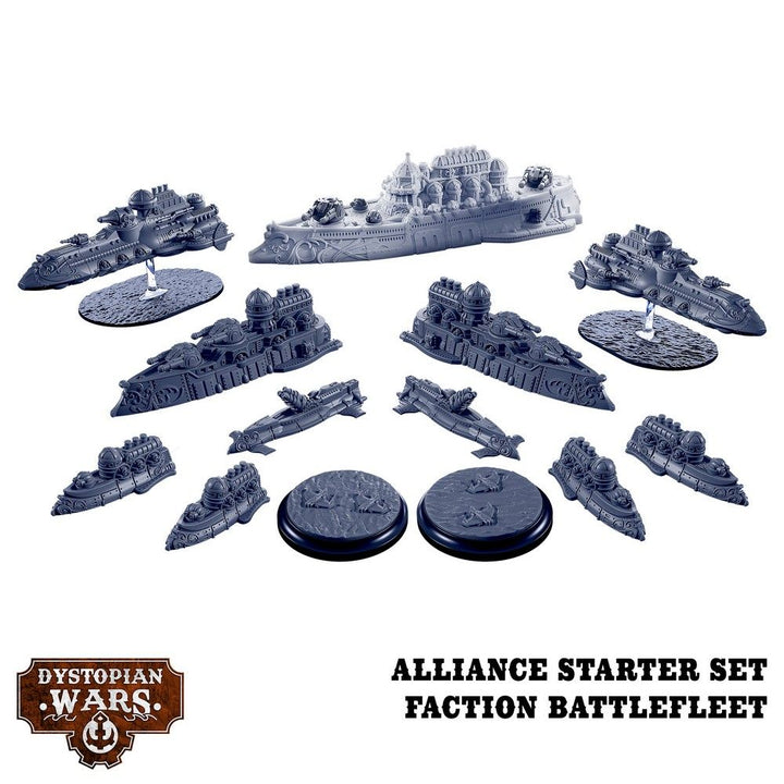 Dystopian Wars: Alliance Starter Set -  Faction Battlefleet