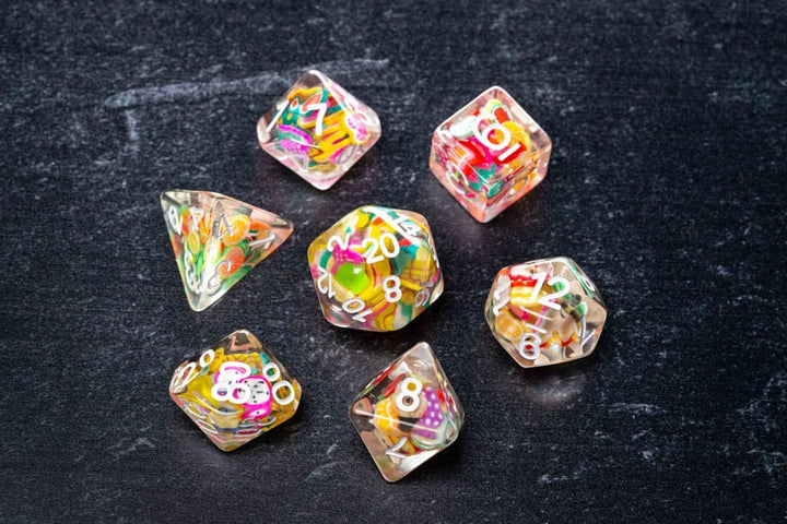 Dice Set Fruit (7) (FanRoll)