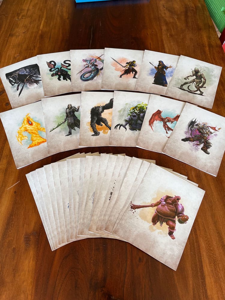 Dungeons & Dragons RPG Encounter Cards Challenge Rating 0-6: Pack 1