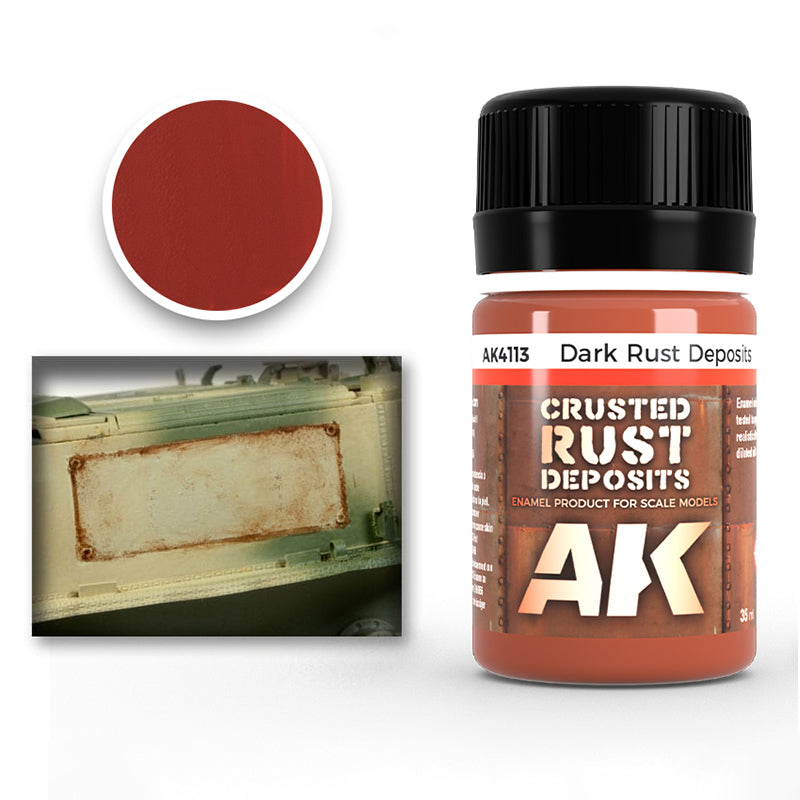 Enamel: Crusted Rust Deposits - Dark Rust (AK Interactive) (AK4113) (66)