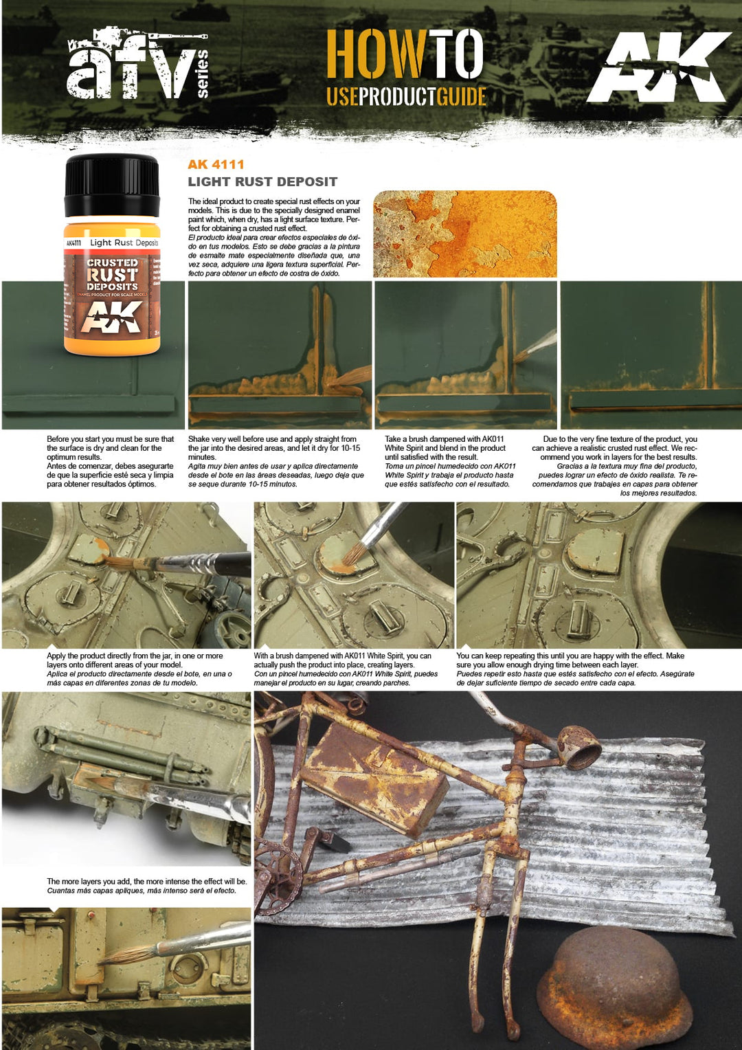 Enamel: Crusted Rust Deposits - Light Rust (AK Interactive) (AK4111) (64)