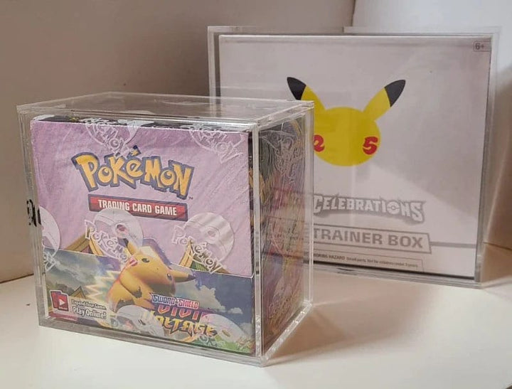Evoretro Acrylic Display Case for Booster Boxes / Elite Trainer Boxes Ver. 1 with Sliding Lid (EVO-7573)