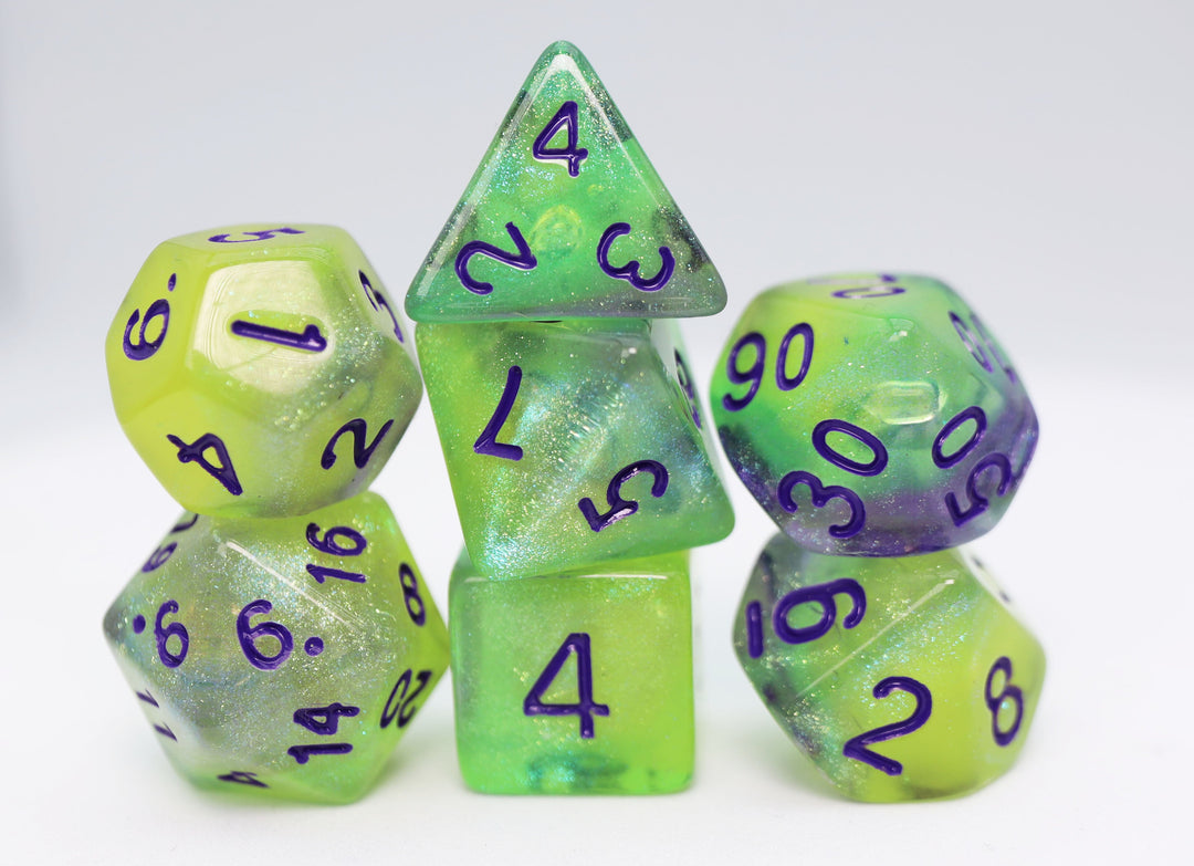 Luminescent Jellyfish RPG Dice Set (Foam Brain) (FBG2577)