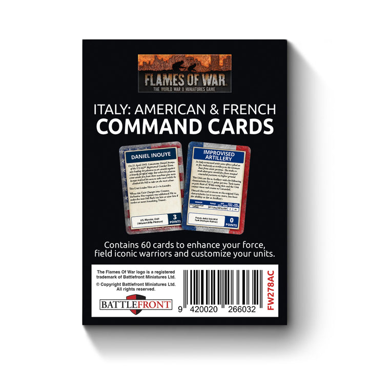 Flames of War: Liberation of Italy - American and French Command Card Pack (60 cards) (FW278AC)