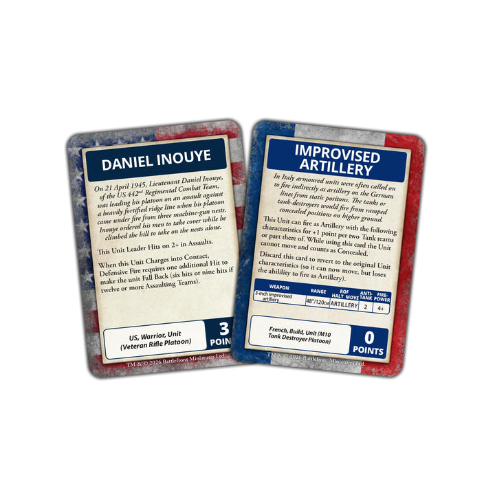 Flames of War: Liberation of Italy - American and French Command Card Pack (60 cards) (FW278AC)