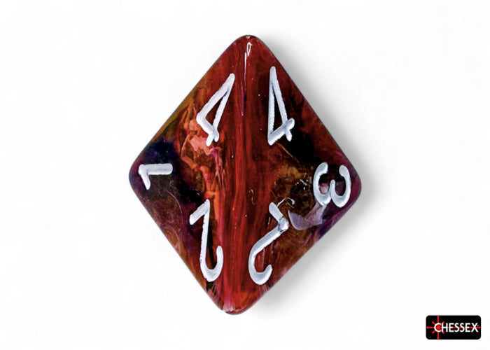 Festive Symphony/white Polyhedral 7-Dice Set (Chessex) (27543)