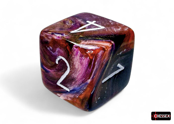 Festive Symphony/white Polyhedral 7-Dice Set (Chessex) (27543)