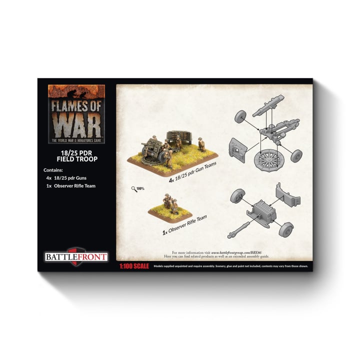 Flames of War: 18/25pdr Gun Battery (BBX86)