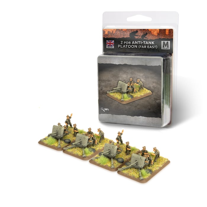 Flames of War: 2 Pdr Anti-tank Platoon (Far East) (BR502)