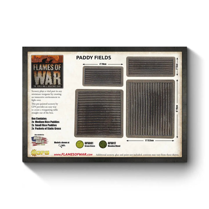 Flames of War: Features - Paddy Fields (x4)