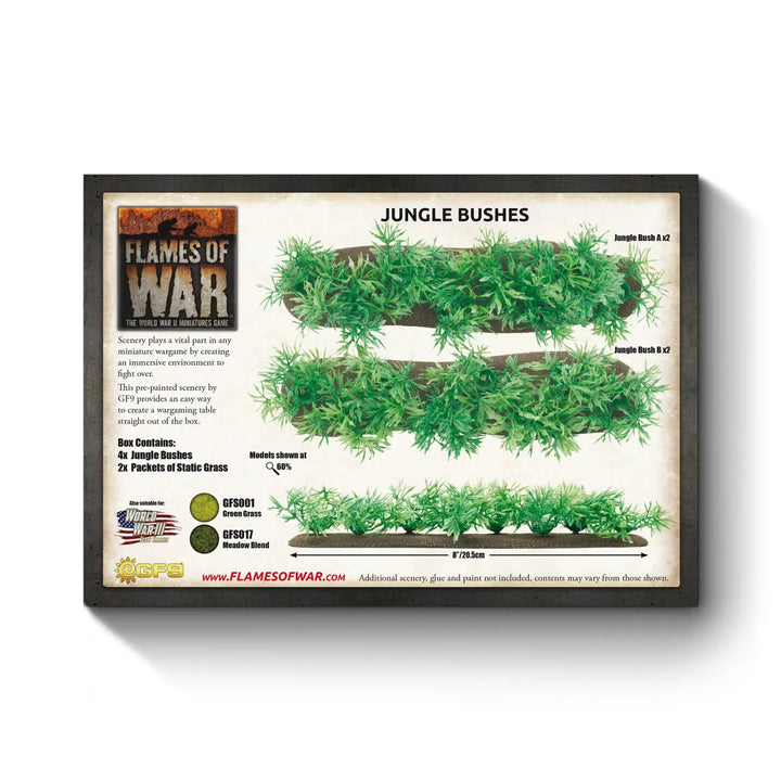 Flames of War: Jungle Bushes (x4) (BB187)