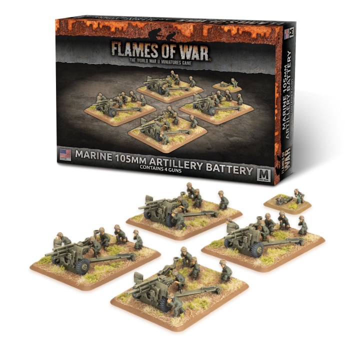 Flames of War: Marine 105mm Artillery Battery (UBX100)