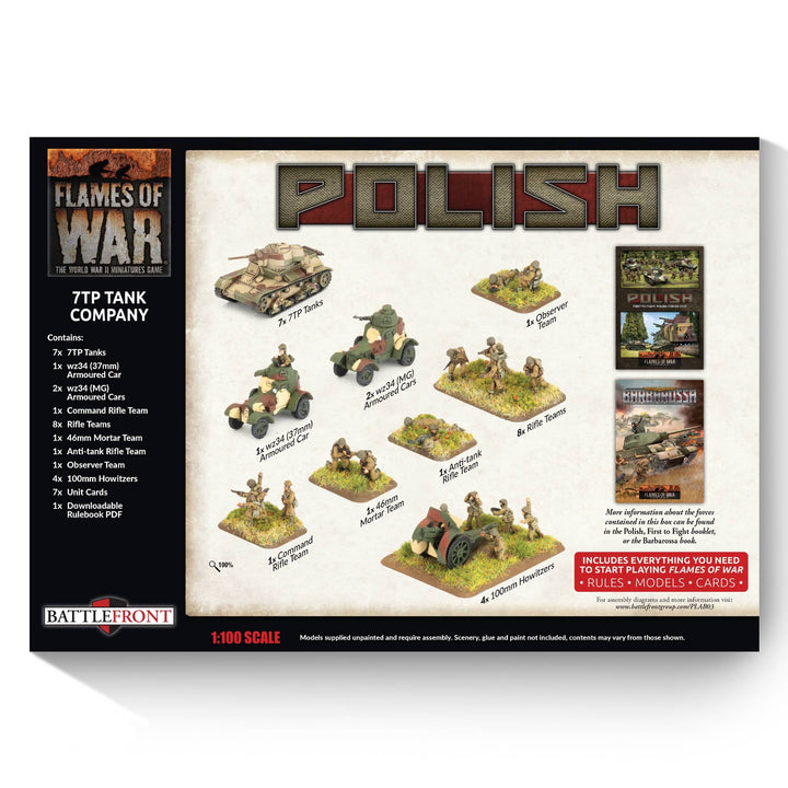 Flames of War: Polish 7TP Tank Company Starter Force (Limited Edition) (PLAB03)