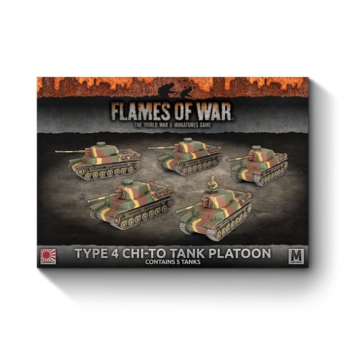 Flames of War: Type 4 Chi-To Tank Platoon (JBX19)