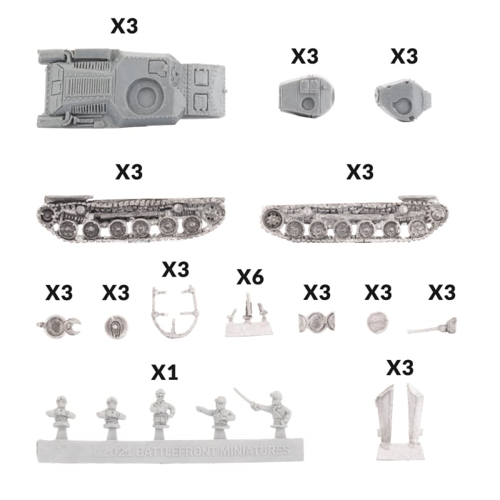 Flames of War: Type 97 Chi-Ha Tank Platoon (JBX17)